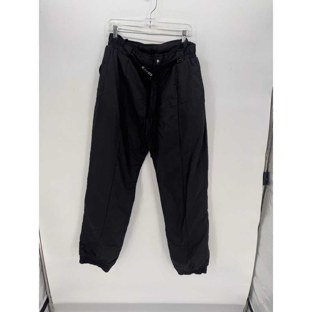 Vintage Sportina Women's Ski Snow Pants Size 14 Black Snowboarding Activewear 80